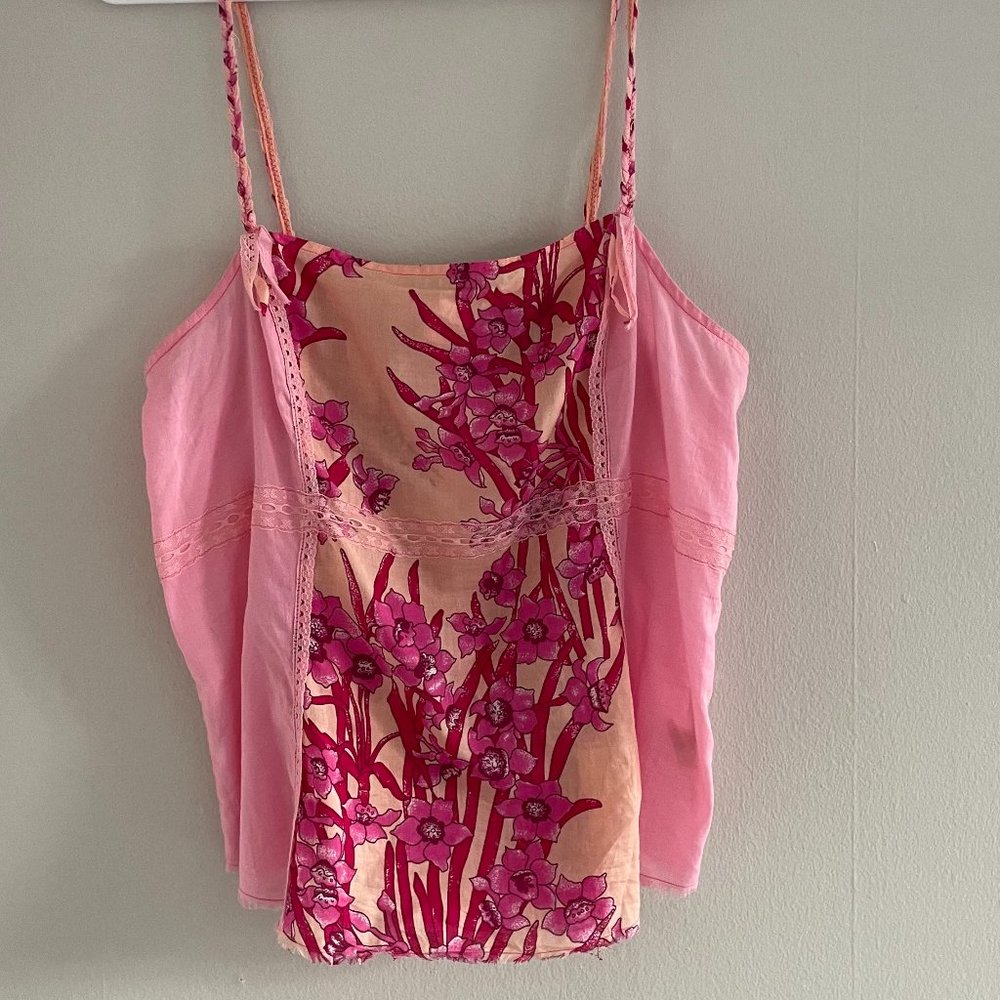 Free People Pink Orchid Tank, Size 12